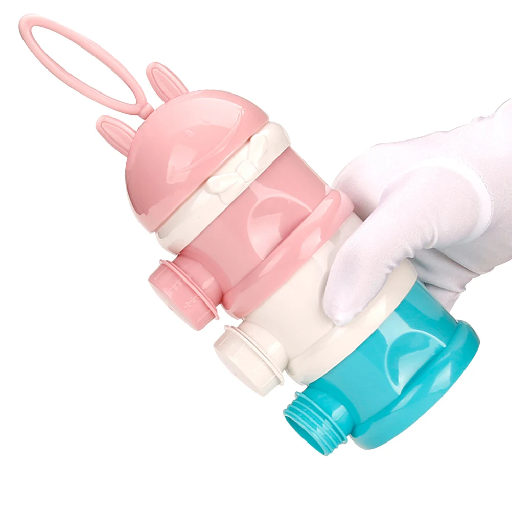 

3 Layers Side Open Milk Powder Box High Capacity Formula Dispenser Baby Feeding Snack Cups Portable Storage Container