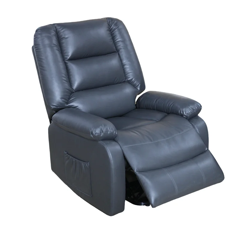 أريكة جلدية حديثة مريحة للغاية بمحرك مزدوج كهربائي قابل للتعديل لغرفة المعيشة لكبار السن