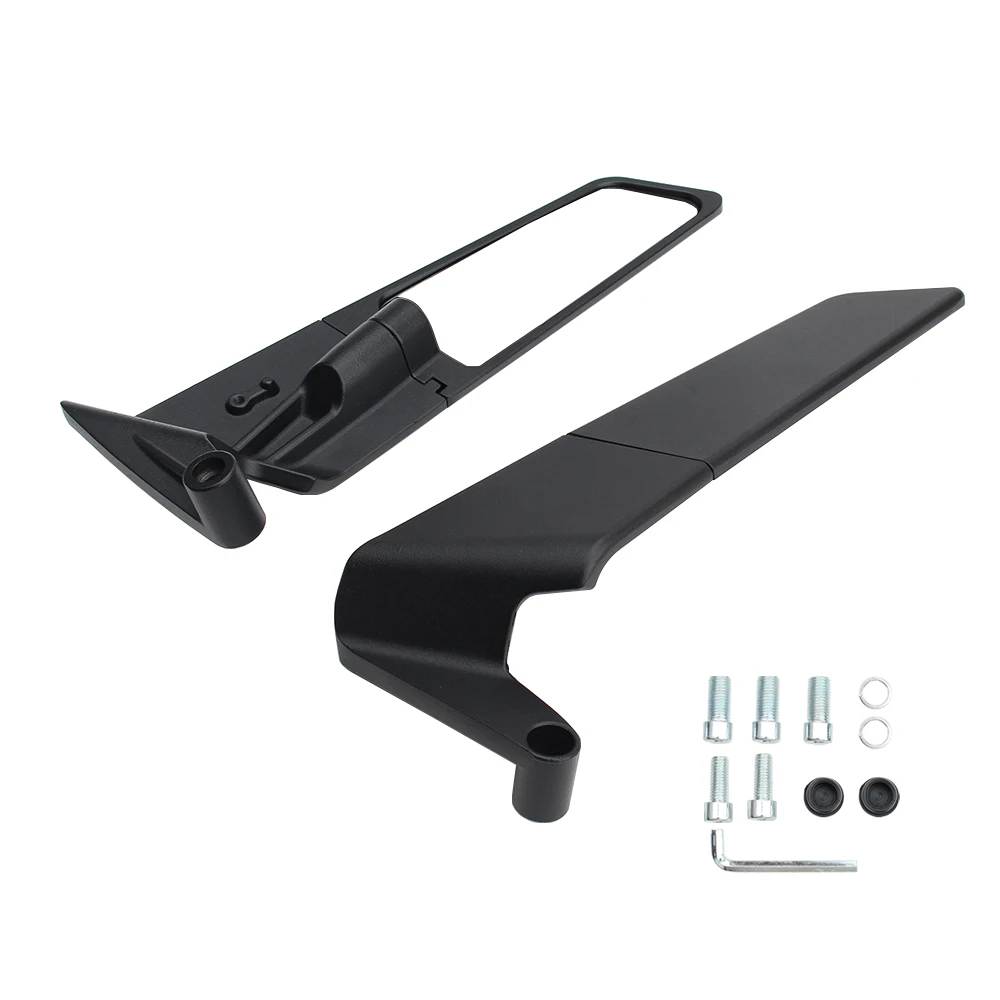 

Motorcycle Rearview Mirror Wings Rearview Mirror Rotatable Aluminum Alloy Side Mirrors 8/10mm Motorcycle Universal Accessories