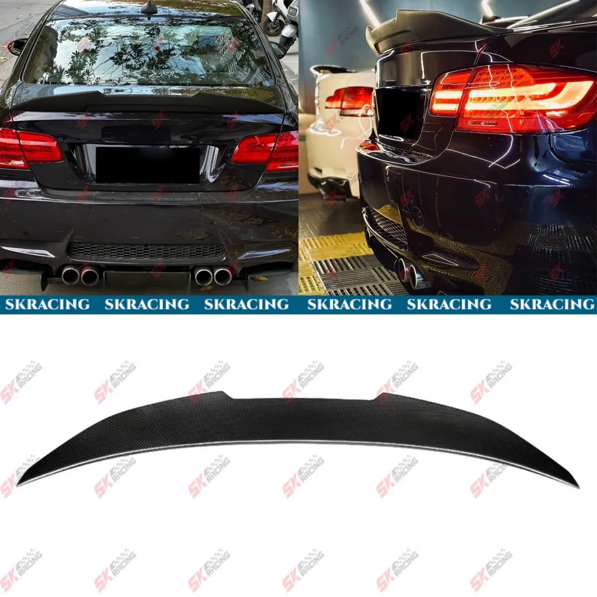

Подходит для BWM M3 E92 2008-2013 сухое углеродное волокно/углеродное волокно, задний спойлер багажника, крыло