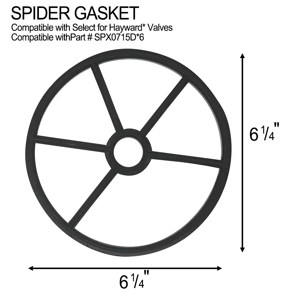 SPX0715D Valve For Seat Gasket For Multiport Valves And Sand Filters BLACK  Outdoor Living  Pools