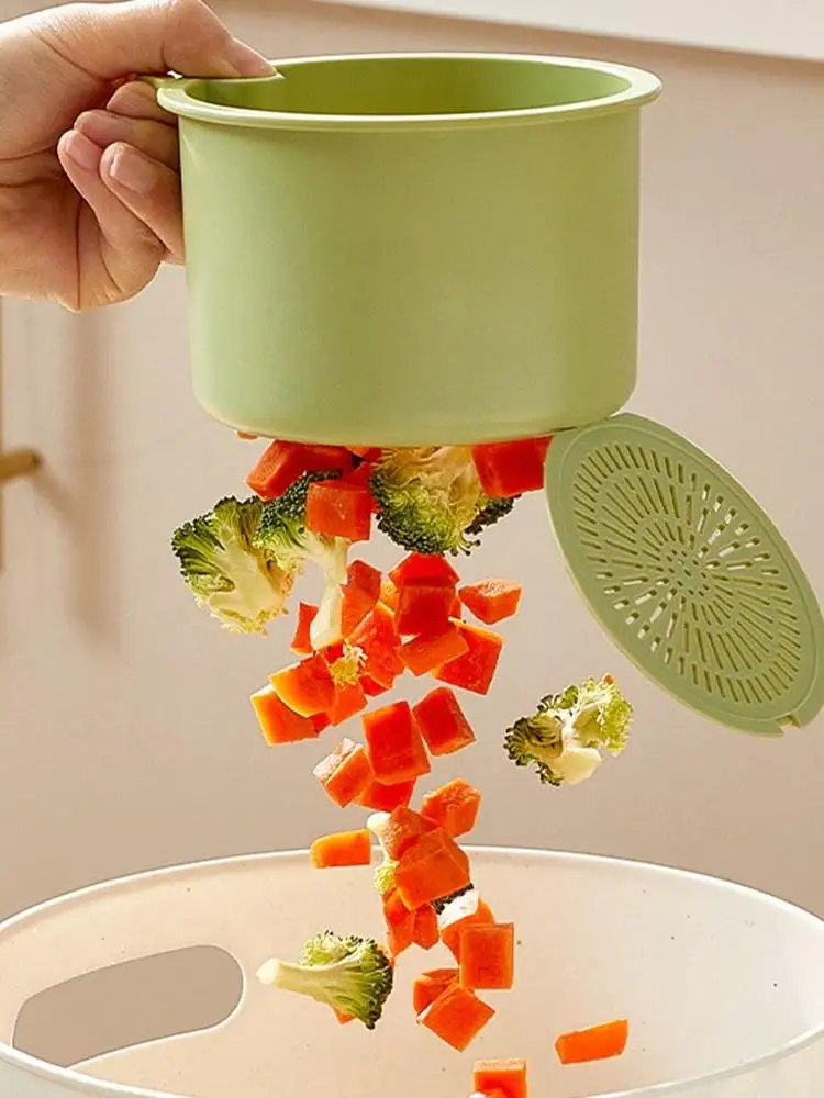 Creative Sink Hanging Strainer Basket Openable Bottom Cover Quickly Drain Kitchen Garbage Filter Easy To Clean Detachable