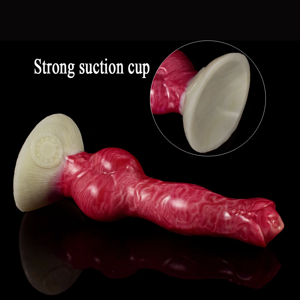 KHMV Liquid ซิลิโคนขนาดใหญ่ Anal เซ็กซ์ทอย Big Knot Butt Plug สัตว์แฟนตาซีจริง Dildos นวดสำหรับผู้ชายและผู้หญิงขนาดใหญ่ลูกปัด