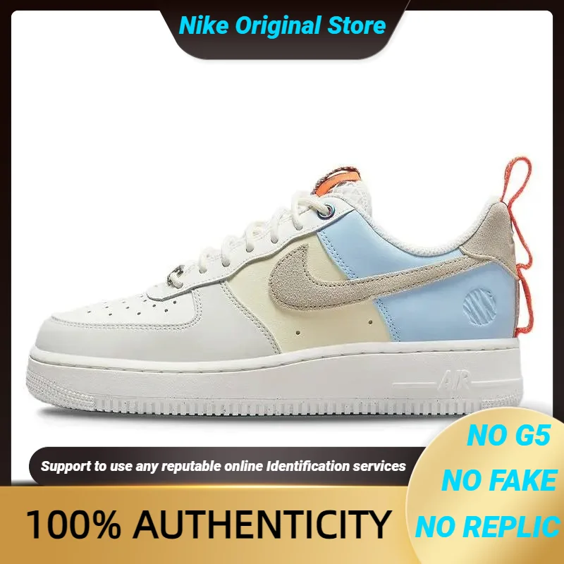 Nike-Air Force 1 Skateboarding Shoes para as Mulheres, Sapatilhas das Mulheres, DX6042-111