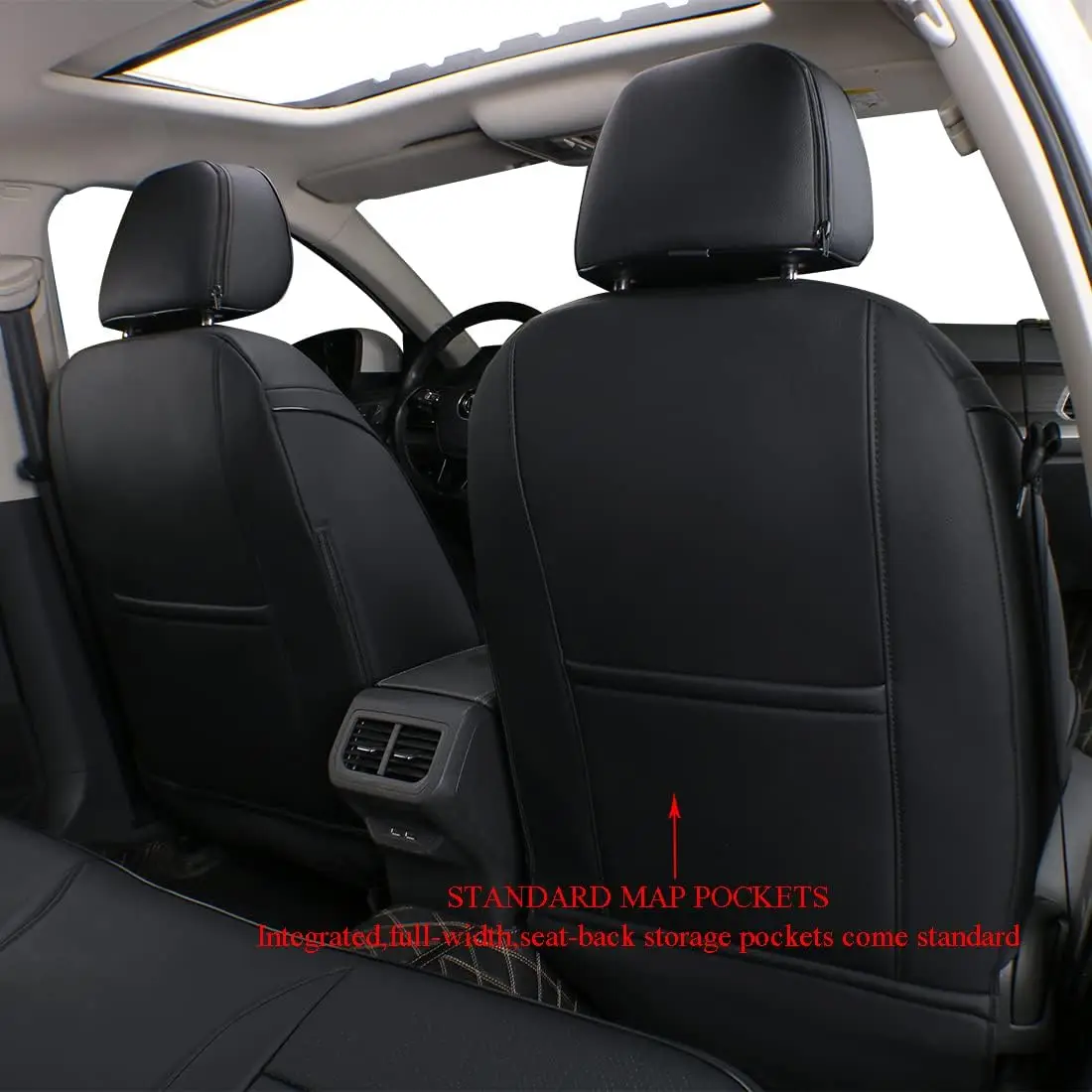 EKR Qashqai Car Seat Covers Custom Fit for Nissan Qashqai 2014-2020 Visia Waterproof Full Set Leather Cover view 4