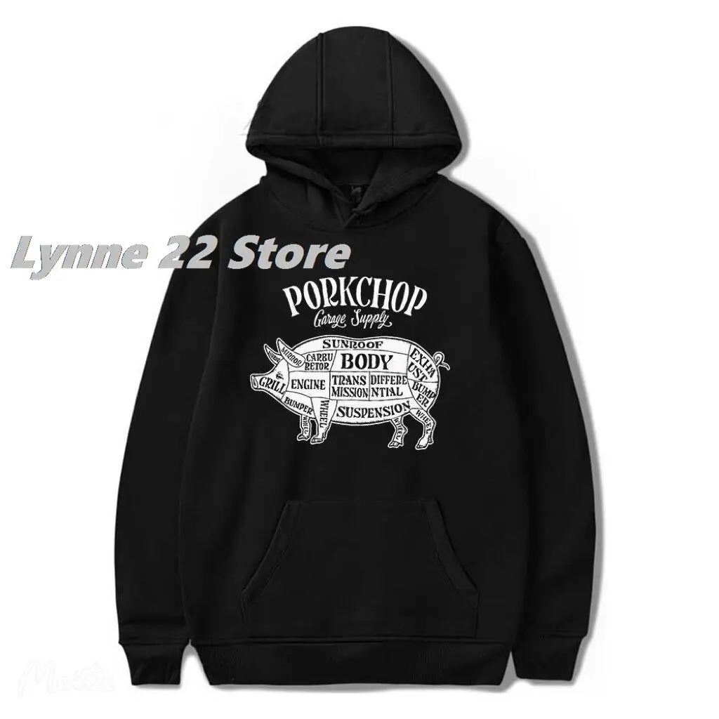 2022 Porkchop Hoodies Sudaderas Sweatshirts Rock Roll Spring Ropa Hombre Vintage Motor Men/women Top Hip Hop Kids cotton Clothes