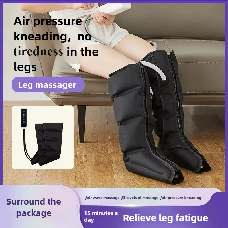 

Foot Air Pressure Leg Massager Promotes Blood Circulation Kneading Airbag Massage boots Deep Relaxation With Hand Control LCD