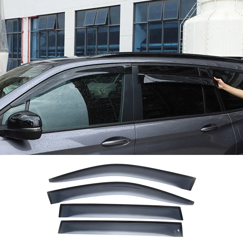 Car Windows Vent Visor Deflectors Hatchback Protection Wind Guard Sun Rain Visors Cover For Honda Pilot 2015-2022