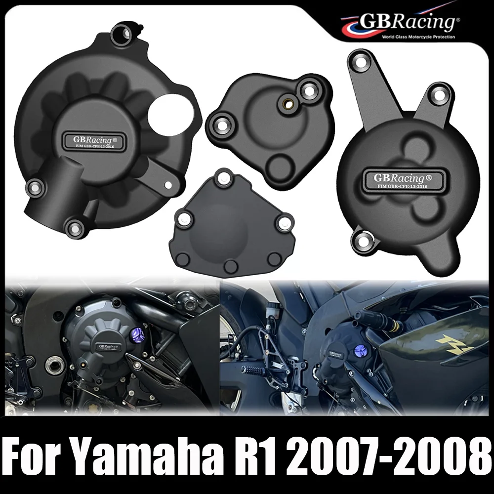 

GBRacing For Yamaha For Yamaha R1 2007-2008 Motorcycle Engine Cover Clutch Cover Protection Accessories