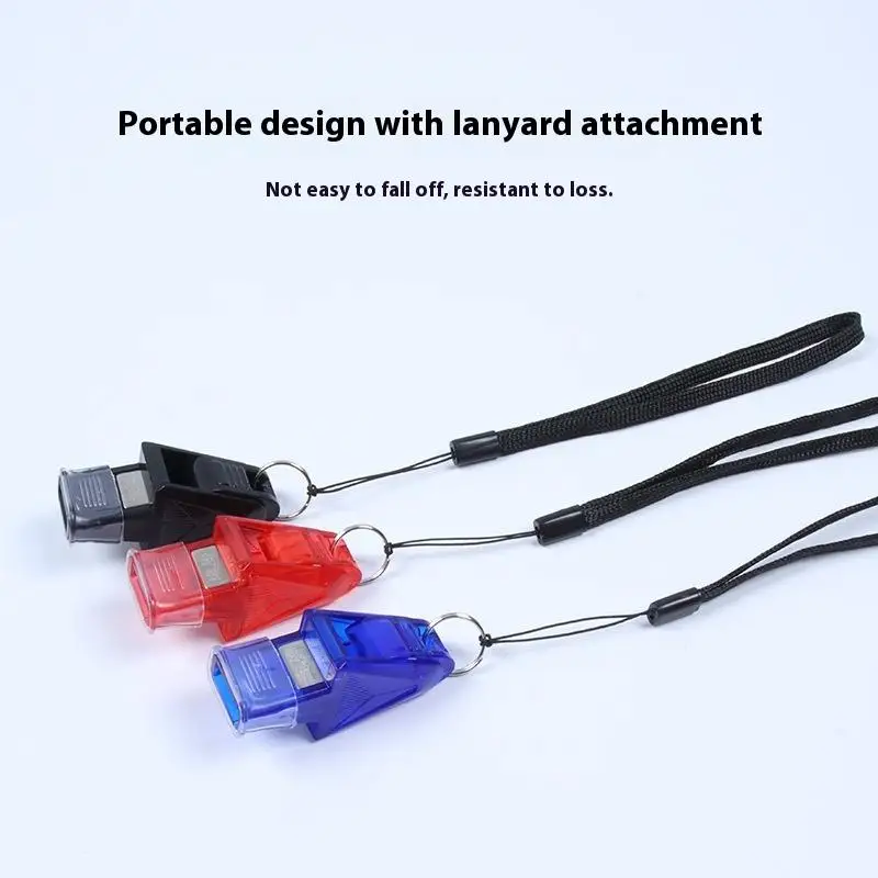 Reliable Professional Referee Whistle for Outdoor, Basketball, Soccer; High-Impact Seedless Plastic with Loud Sound.