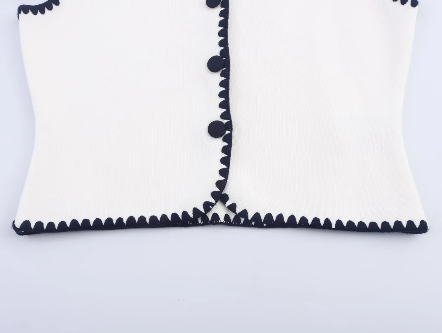 Dameskleding 2025, zomer nieuwe mode-stijl, elegant gebreid vest met contrasterend borduurwerk