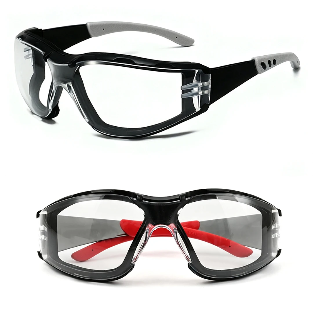 Safety Glasses Anti Fog Scratch Resistant ANSI Z87.1 CE Protective Eyewear with Foam Gasket
