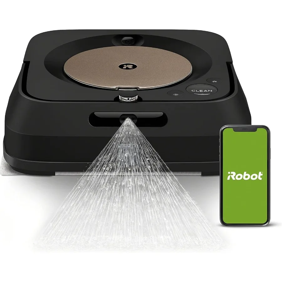 Ultimate Robot Mop- Wi-Fi Connected Precision Jet Spray Smart Mapping Works with Alexa Ideal for Multiple Rooms