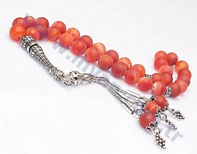 

IQRAH Agate Stone Rosary (925 carat Silver)