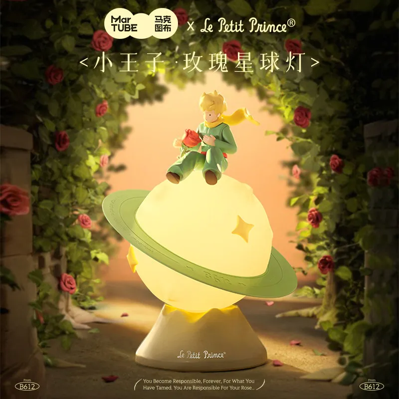 Le Petit Prince Bedroom Timable Night Light ABS Touch Switch Bedside Atmosphere Soft Light Desktop Decorations for Birthday Gift