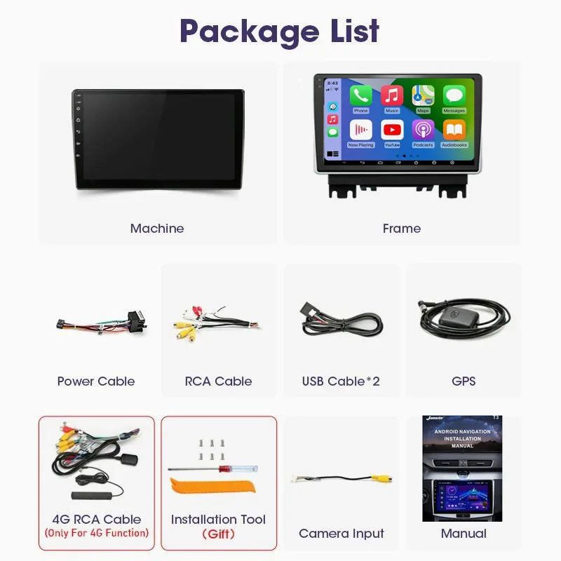 Android 16 Carplay Auto Car Radio For Changan Hunter F70 2019-2021 Multimedia Navigation GPS Video Autoradio Player Stereo Audio