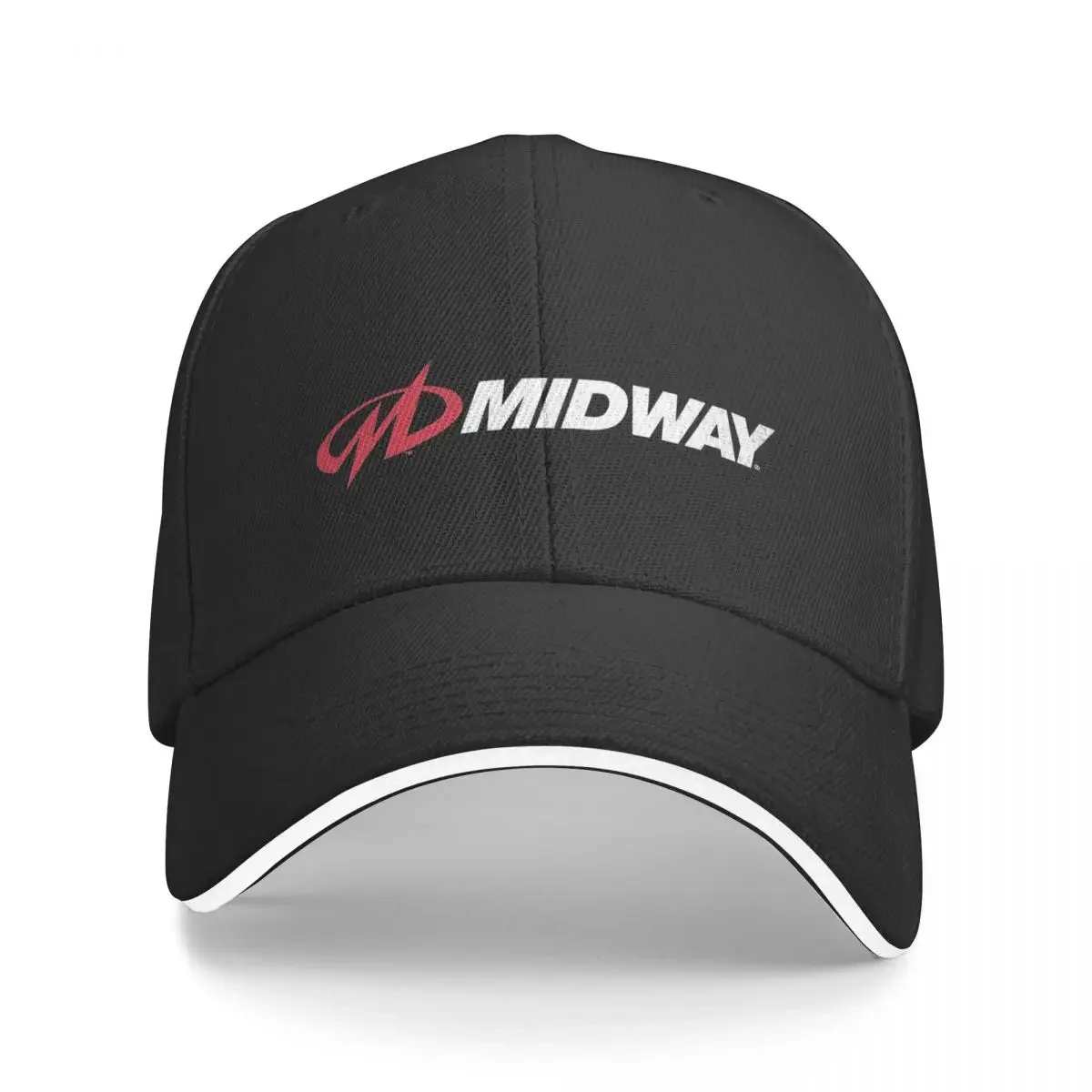 

New Midway Arcade Retro Video Game Company Logo with Weathered Effect Baseball Cap Hood Luxury Cap Women's Beach Visor Men's