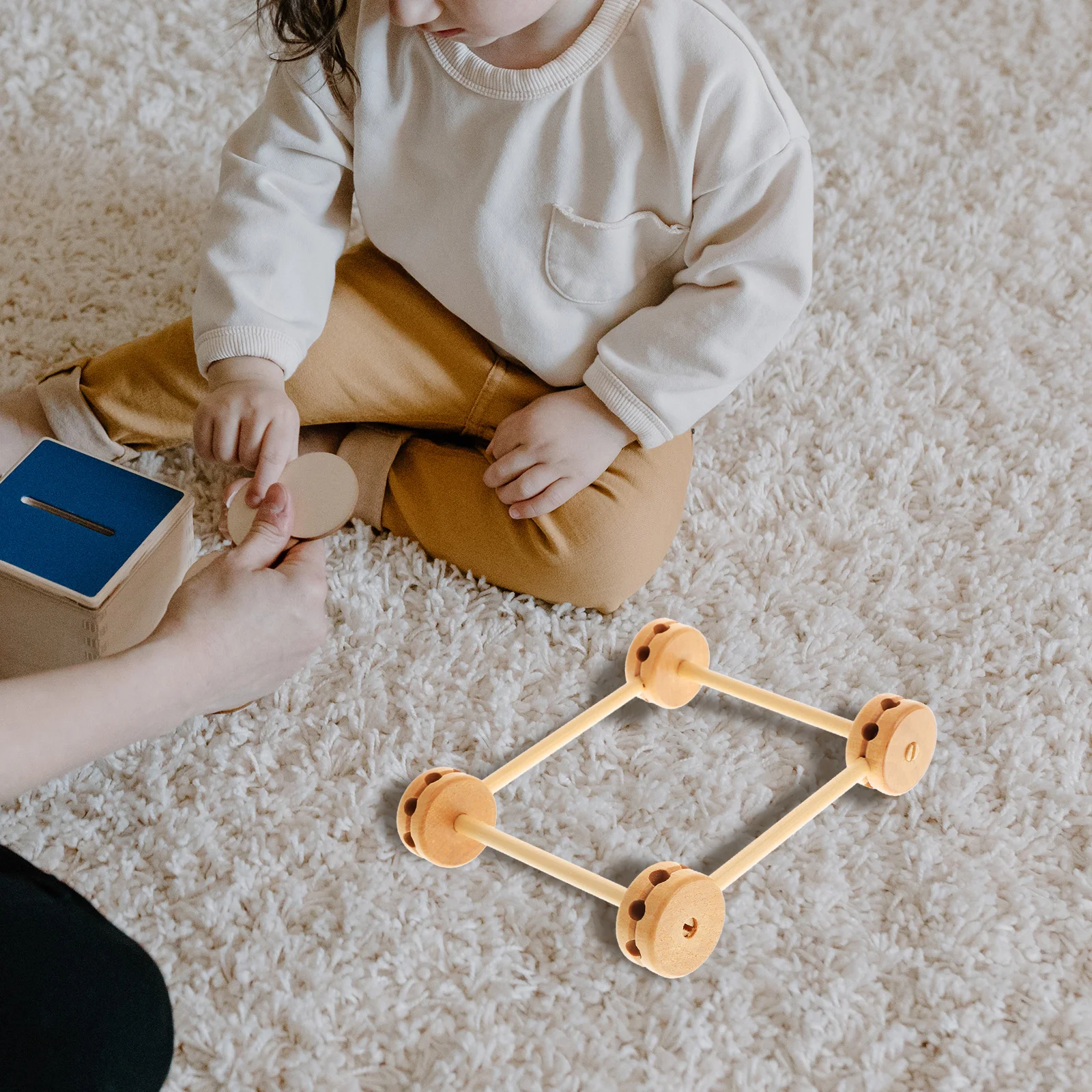 Juguetes para niños, variedad de construcciones, campo interesante, aprendizaje educativo temprano