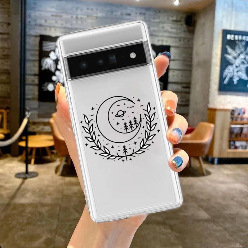 Letter Print Kangaroo Phone Case For Google Pixel 9 Pro XL 8 7 6 Pro 8A 7A 6A 5 4 5A 4A 3A XL 5G Silicone Soft Clear Cover
