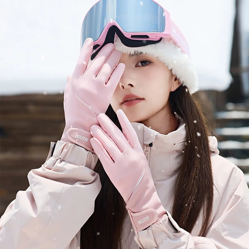 2026 New Women's Touchscreen Gloves Fleece Lined Thickened Cycling  Vehicle Warm Waterproof Windproof Winter Gloves