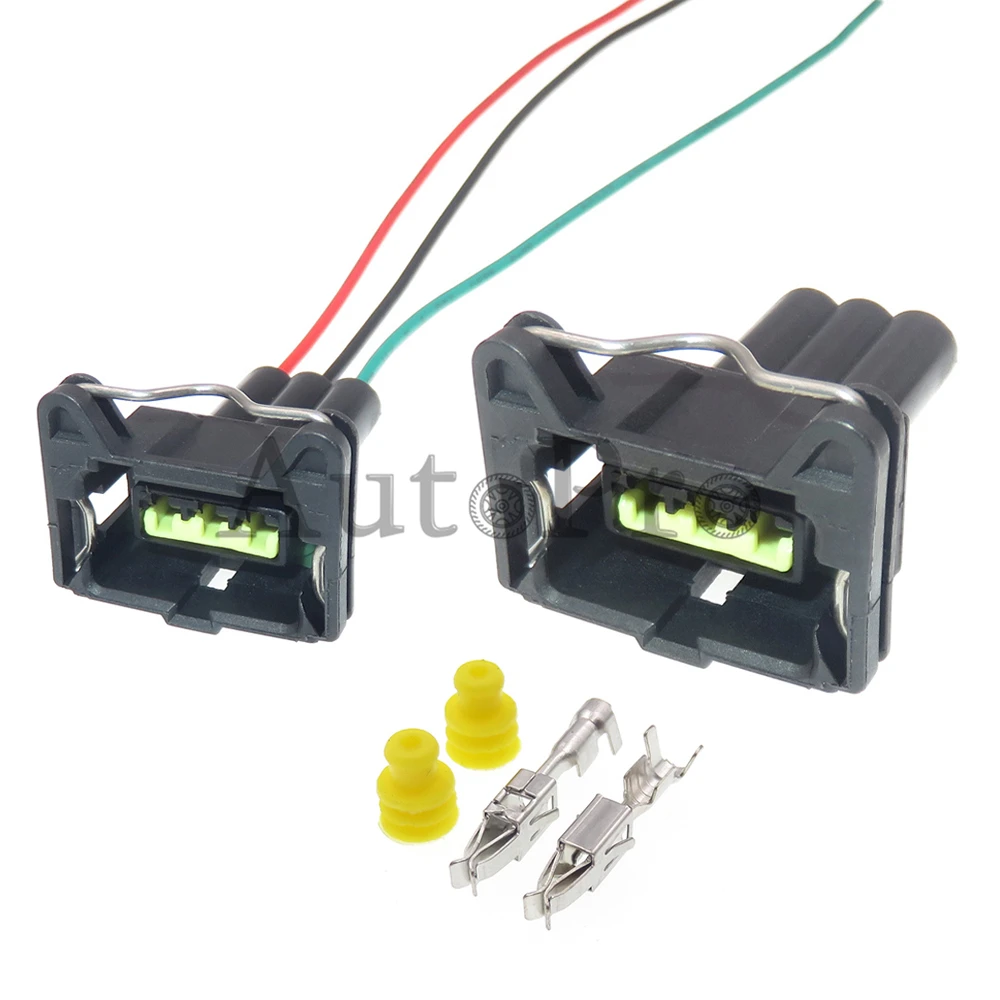 1 Set 3 Hole 368000-1 85205-1 AC Assembly Car Idle Motor Waterproof Plug Auto Crankshaft Position Sensor Wiring Terminal Socket