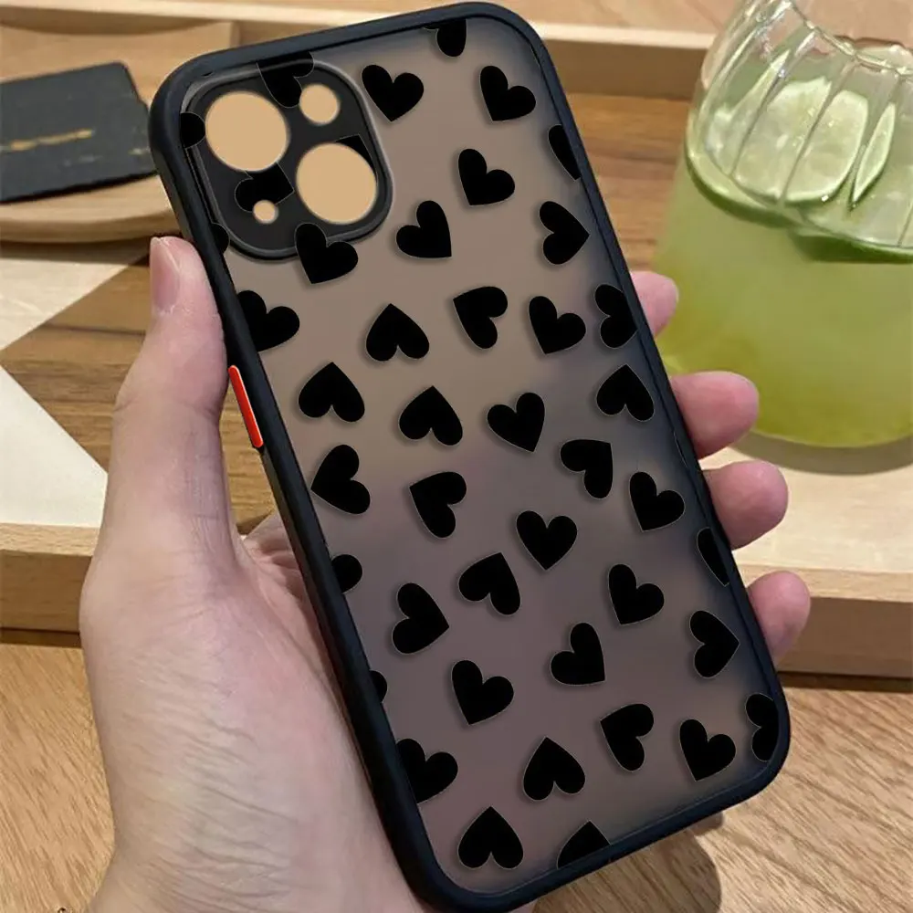 Carino Amore Cuore Fiori Opaco Cassa Del Telefono Per Xiaomi 10T 11 11T 12 12X 12S 12T F4 F5 M3 M4 X3 X4 X5 GT NFC PRO TPU Caso FAI DA TE Borsette