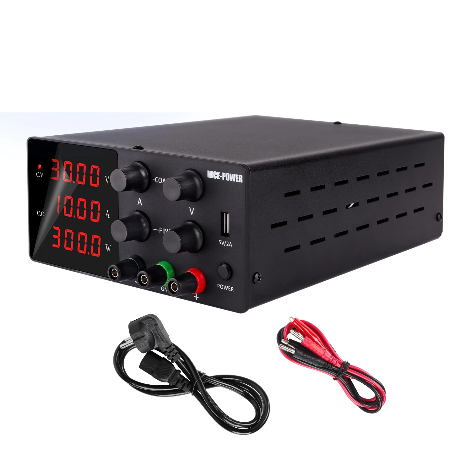 

Nice Power SPS-W3010 30V 10A Digital Display Adjustable Variable DC Power Supply Aging Circuit Testing and Repairing