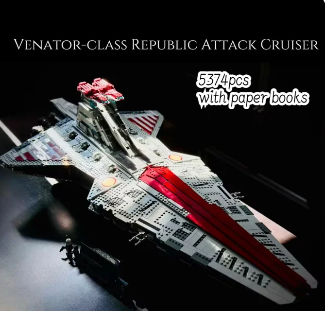 2024 NEW 75367 Biggest Venator Class Republic Attacks Cruiser Building Set Blocks Bricks Toys for Adult Boy Christmas Gifts