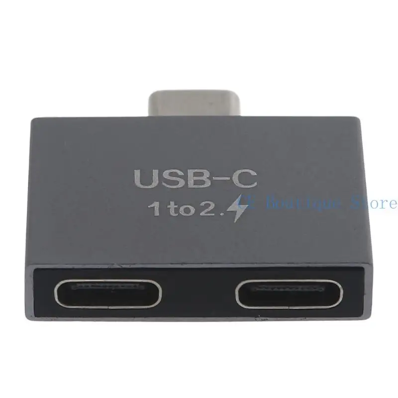 652F USB C nam đến Dual USB C chia bộ phụ nữ cho USB C PD Bộ sạc PowerBank Laptop