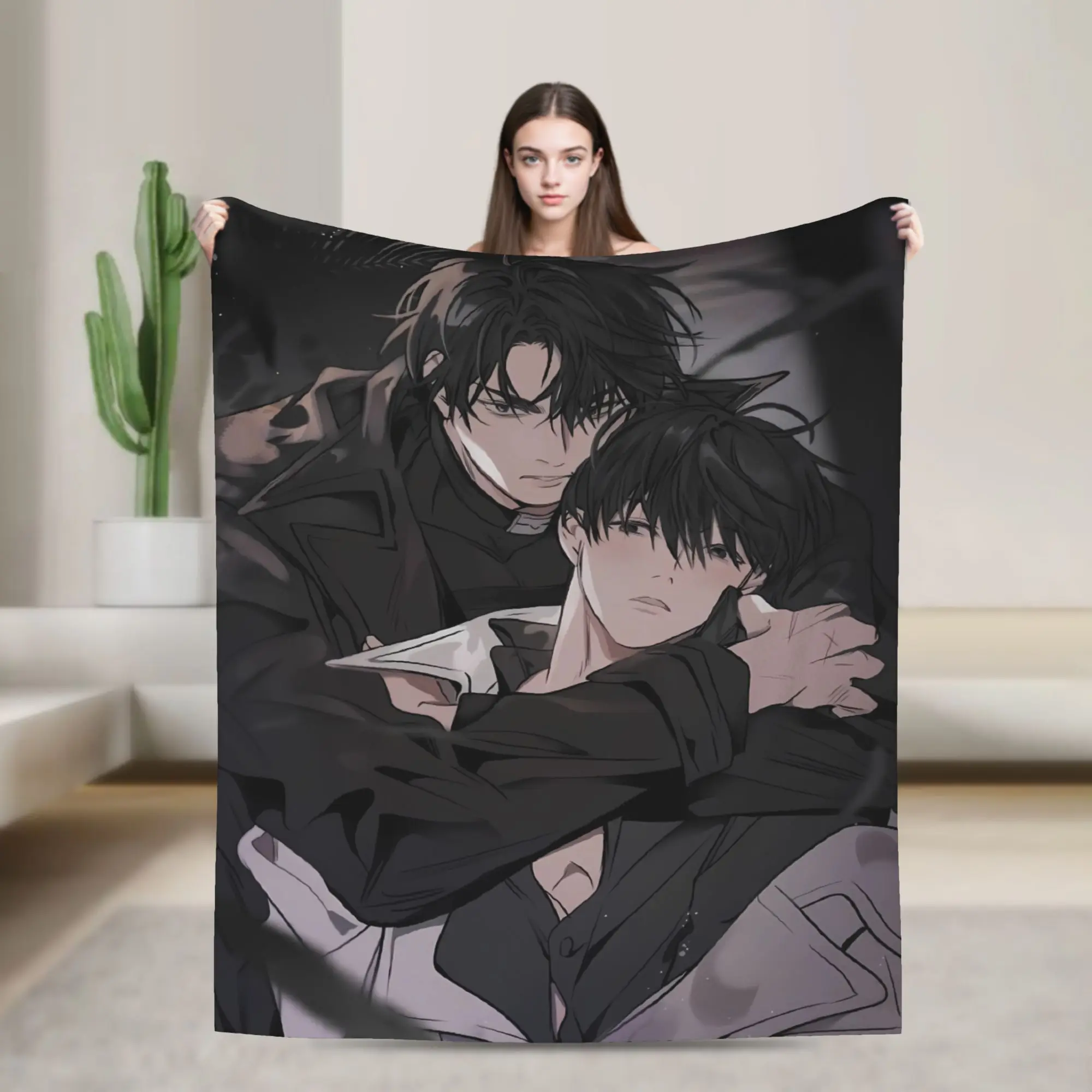 Omniscient Reader Yoo Joonghyuk Super Soft Blanket Picnic Plush Bedding Throws Funny Couch Chair Flannel Bedspread Bed Cover