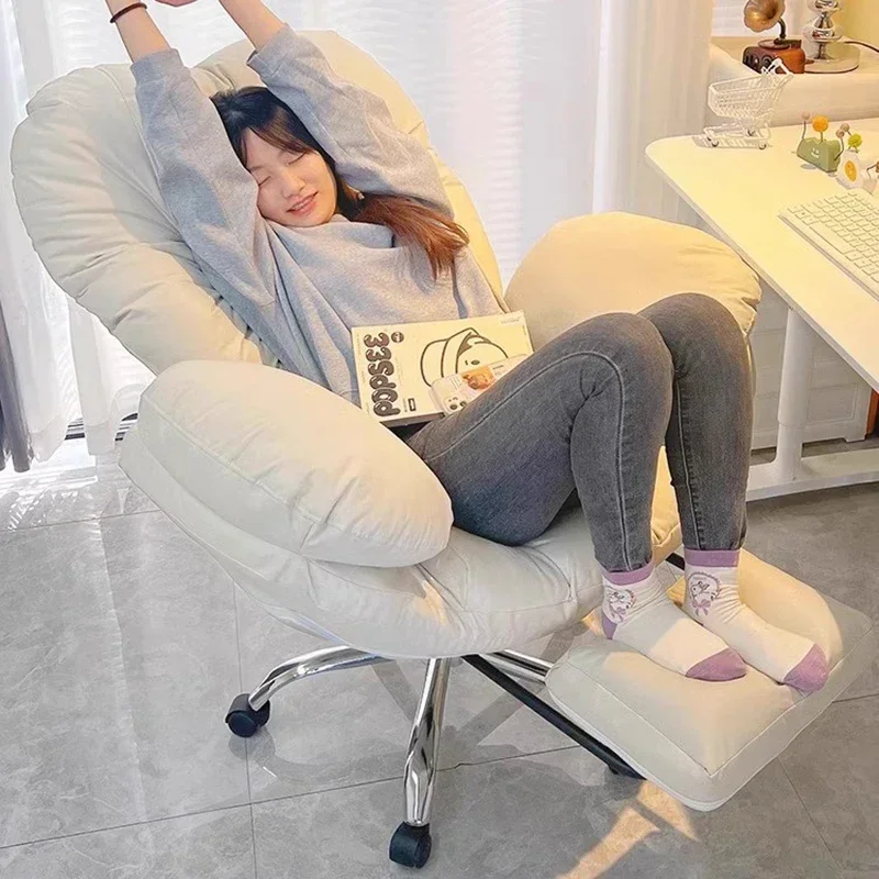 

Relaxing Save Space Office Chair Mobile Vanity Lazy Comfortable Arm Cute Luxury Office Chair Cushion Muebles Trendy Furniture