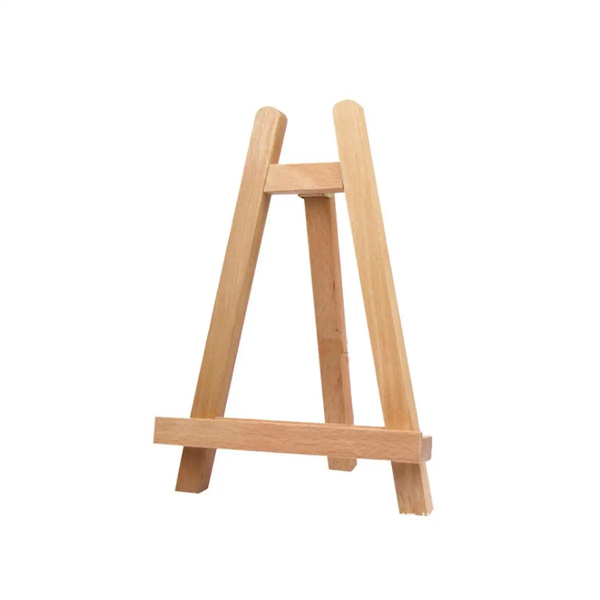 Wooden Photo Frame Display Easel 27 5cm Mini Tripod Table Top Stand Durable Wood Material For Paintings Artwork Photos Students