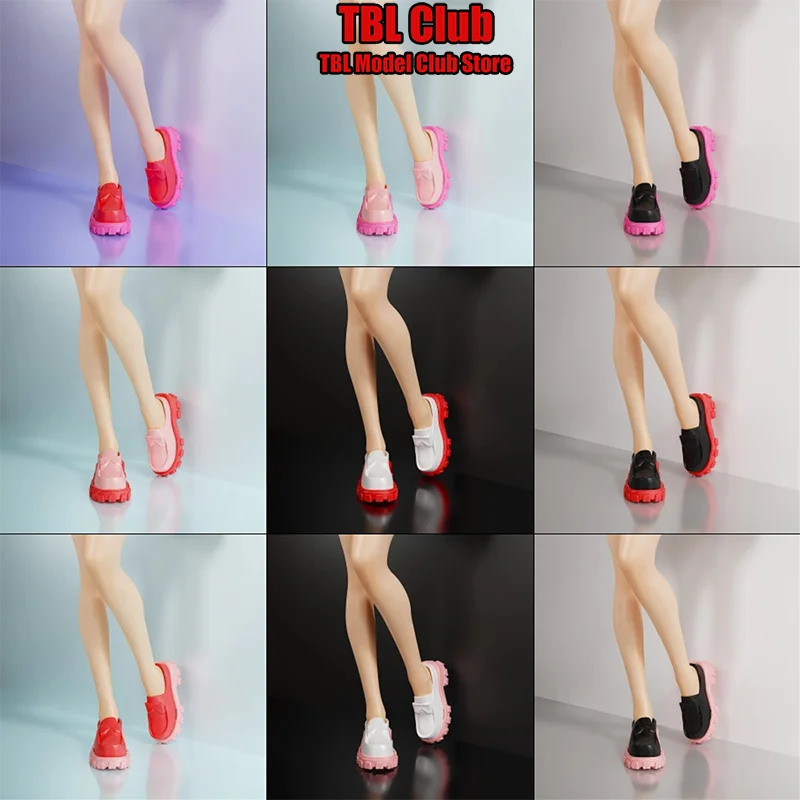 

1/6 Scale Classic Platform Loafer Color Blocking Female/Male Shoes For 12-inch Action Figure Soldier Model Number 014-015-016