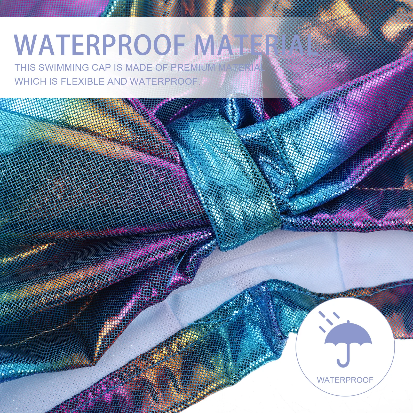 

1 Unit Stylish Women Swim Cap Made of High-Quality Nylon Lightweight Comfortable Bathing Cap for Daily Swimming