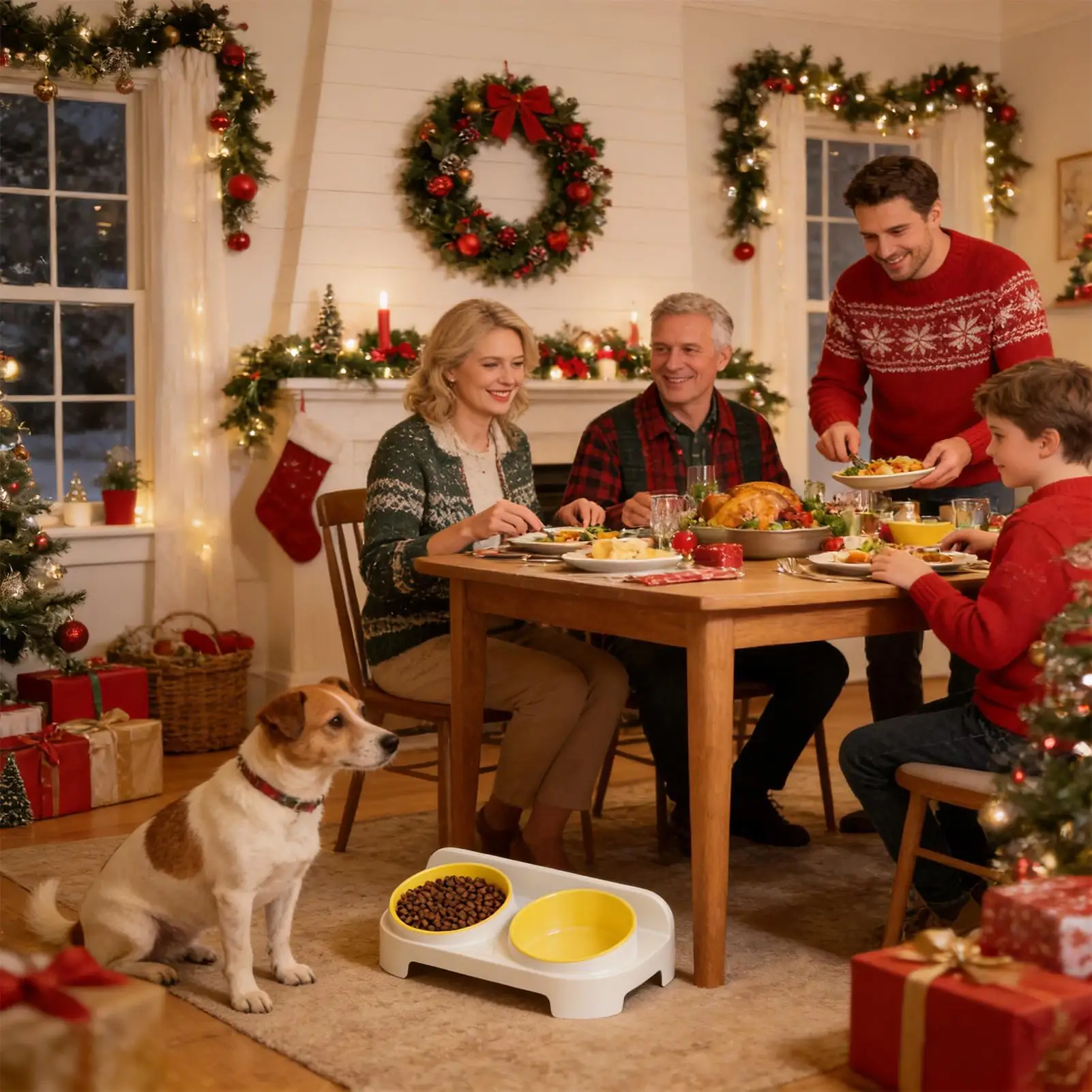 

Подставка для миски для корма для собак, наклонная нескользящая кормушка для воды, миски для корма для собак, приподнятая тарелка для кошек для кормления котенка, щенка, маленький, средний, большой