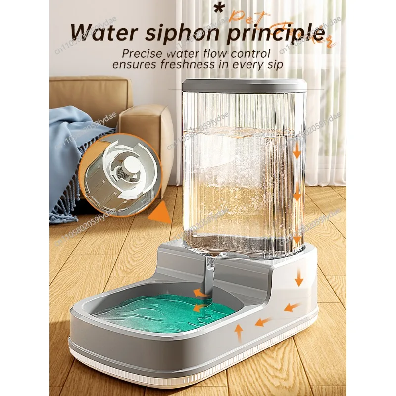 4L Large Capacity Automatic Pet Feeder Water Dispenser Anti-Interference Suitable for All Kinds of Cat Food