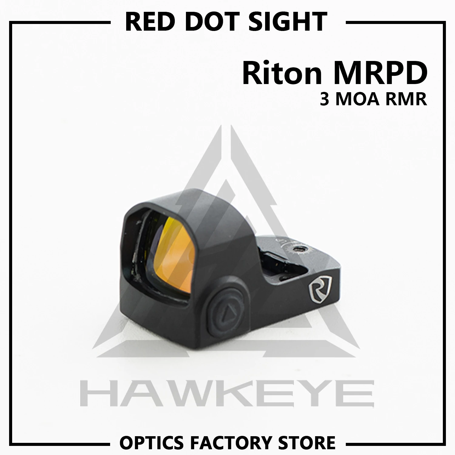 Optics X3 Tactix MPRD 3 MOA  Red Dot Sight With 20mm Rail Mount