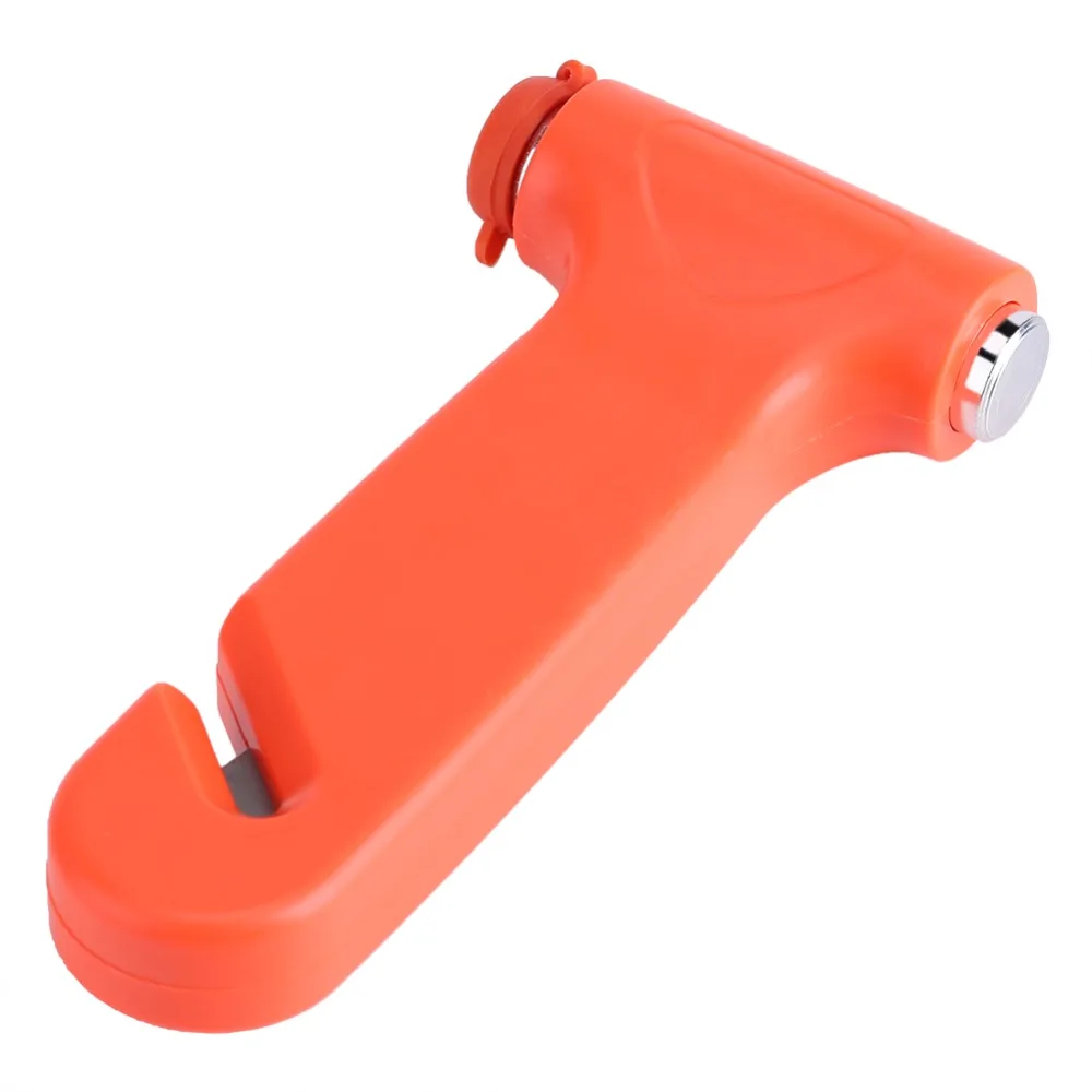 2 Pack 2-in-1 Safety Hammer One Second Break Glass Breaking Emergency Escape Tool Orange Window Breaker Tool Car Accidents