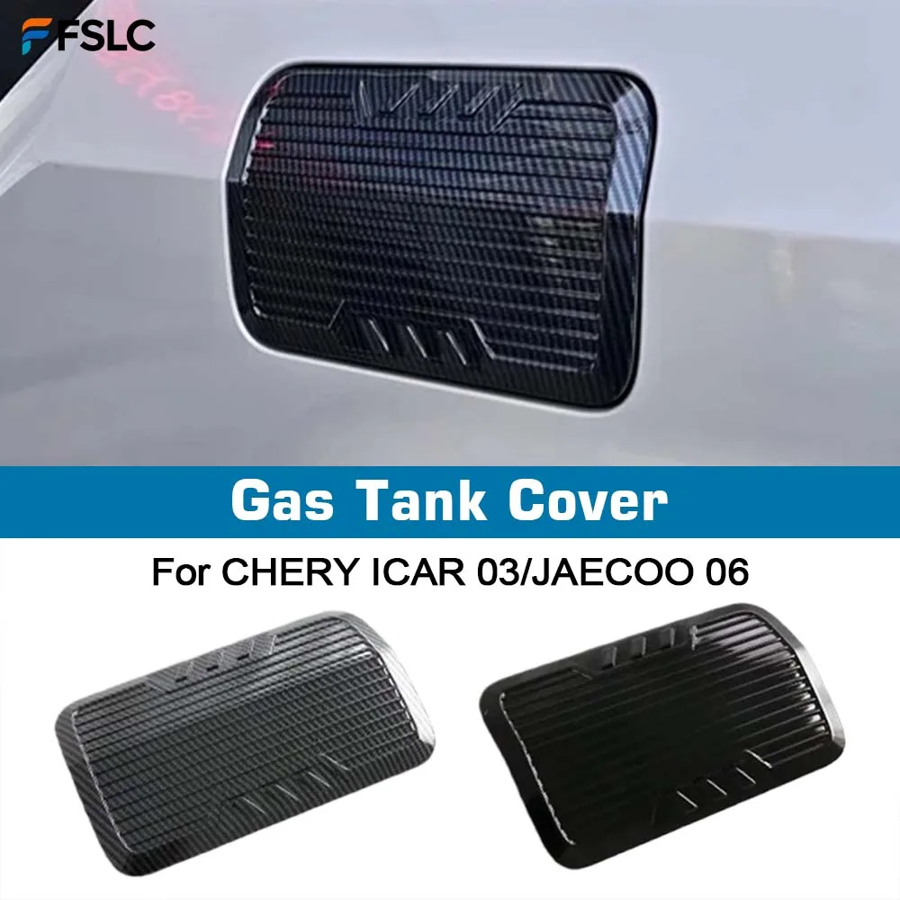

⭐Genuine⭐ Gas Tank Cover For CHERY ICAR 03 JAECOO 06 2024 2025 Scratch Resistant Protective Decorative Stickers Carbon Fiber