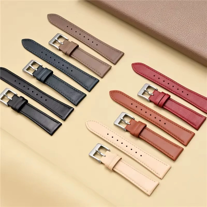 20mm 22mm 24mm 고품질 오일 왁스 빈티지 레트로 가죽 시계줄 (유니버설 방수 소프트 울트라 씬 시계 밴드)