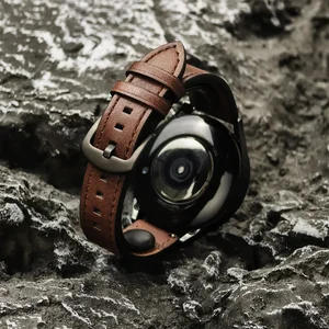 20mm 22mm leather bracelet for Samsung Galaxy Watch 7/6/5/4 40 44mm Vintage Bracelet for Xiaomi Redmi Watch 3 Lite/Active 10 Main Sales Leather Bracelet for Watch - №2