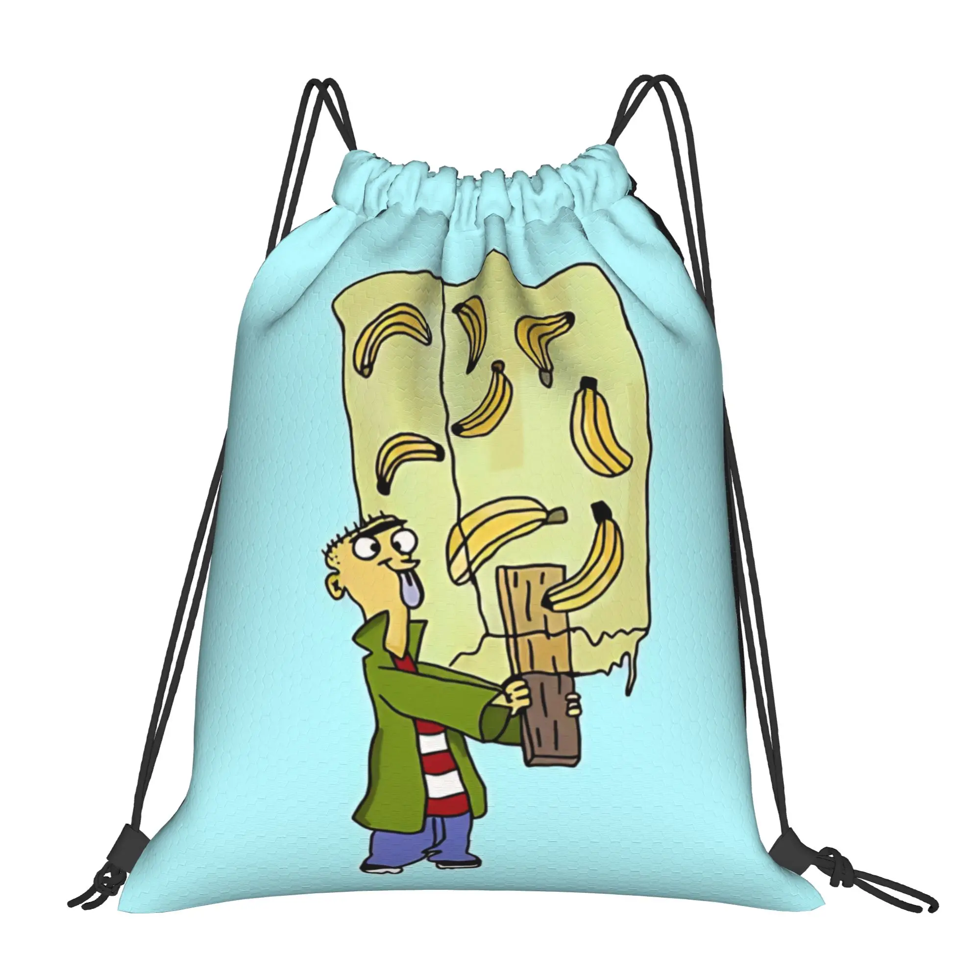 Ed  Edd  Eddy quirky group cartoon  Portable Hiking Riding Gym Drawstring Storage Sporty Backpacks