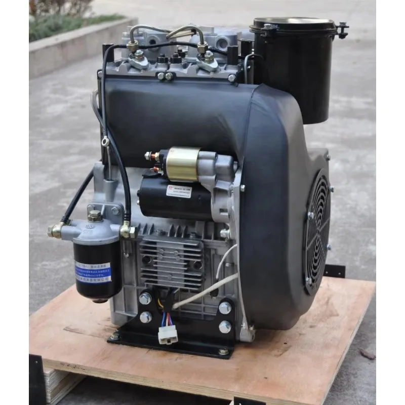 18 20 Aircooled Double 2Cylinder Small Engine for Mini Excavators Generators Boat Use Compact Powerful Engine