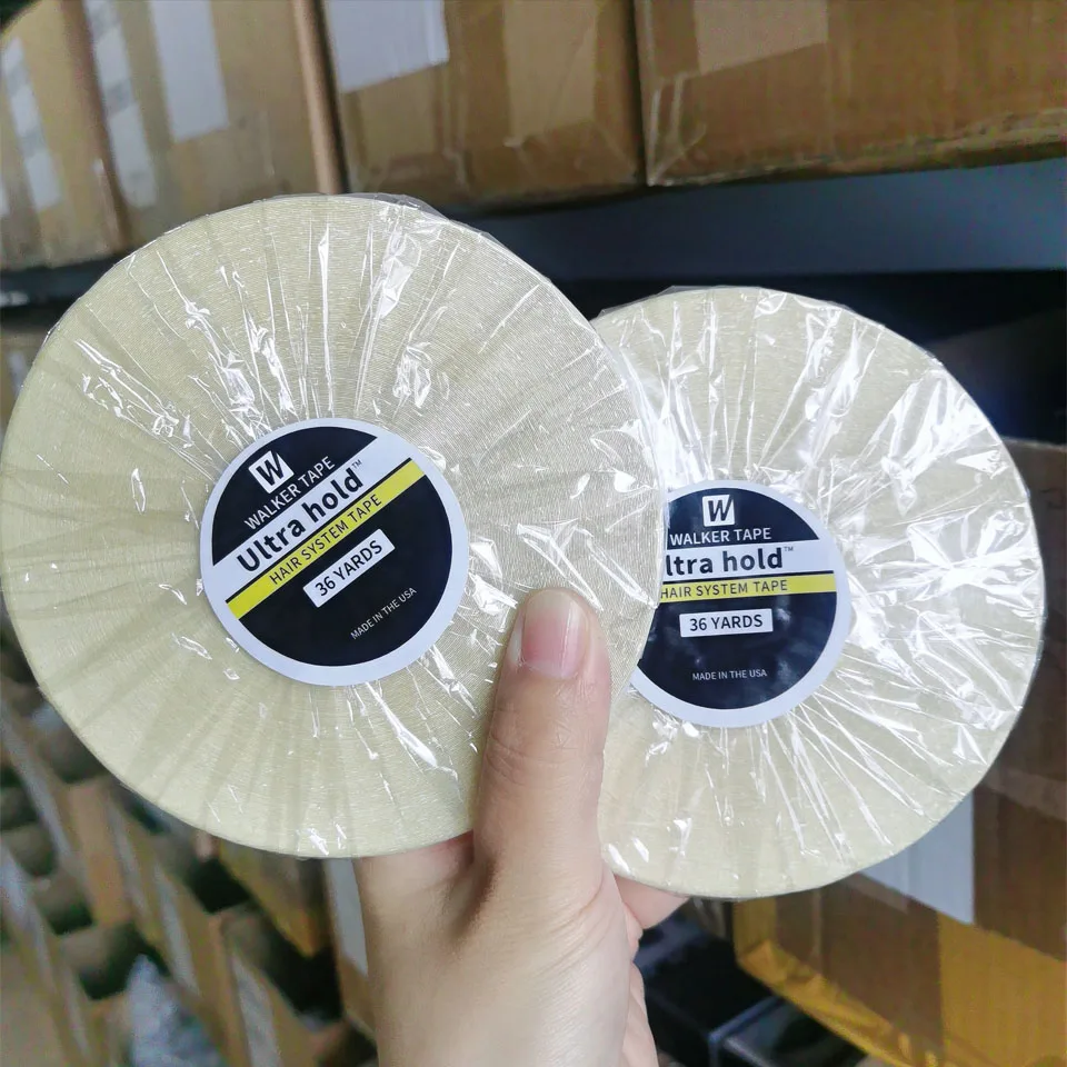 

36 Yard 0.8cm Lace Wig tape glue for hair extensions Ultra Hold Adhesive Tape glue for wig Lace Wig Glue Hair System Tape For T