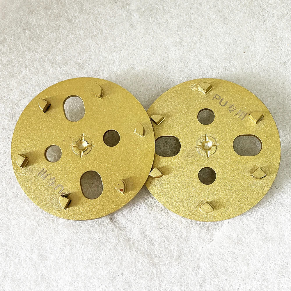 Imagem -03 - Especializada Silicon pu Grinding Disc Cura Epóxi Piso Moagem Machine Bloco de Moagem Pcd Alloy Head 100 mm