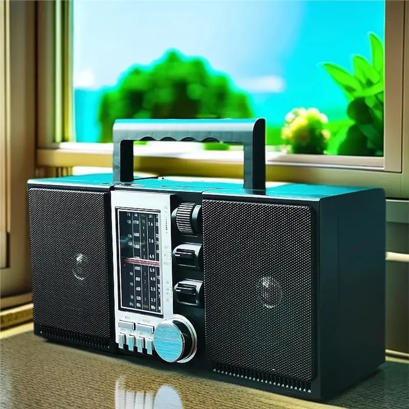 レトロラジオ Bluetooth スピーカー USB TF MP3 プレーヤーポータブル充電式デュアルスピーカーハイパワーラジオ US プラグ-Y41A