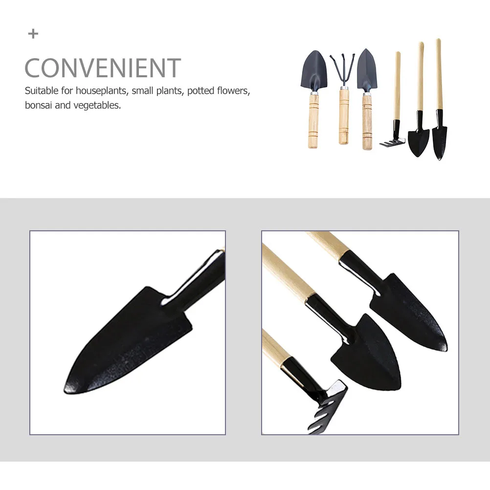 2Sets Garden Tool Set Gardening Hand Tools Outdoor Garden Trowel Rake for Planting Indoor Plants Vegetables Succulents Bonsai
