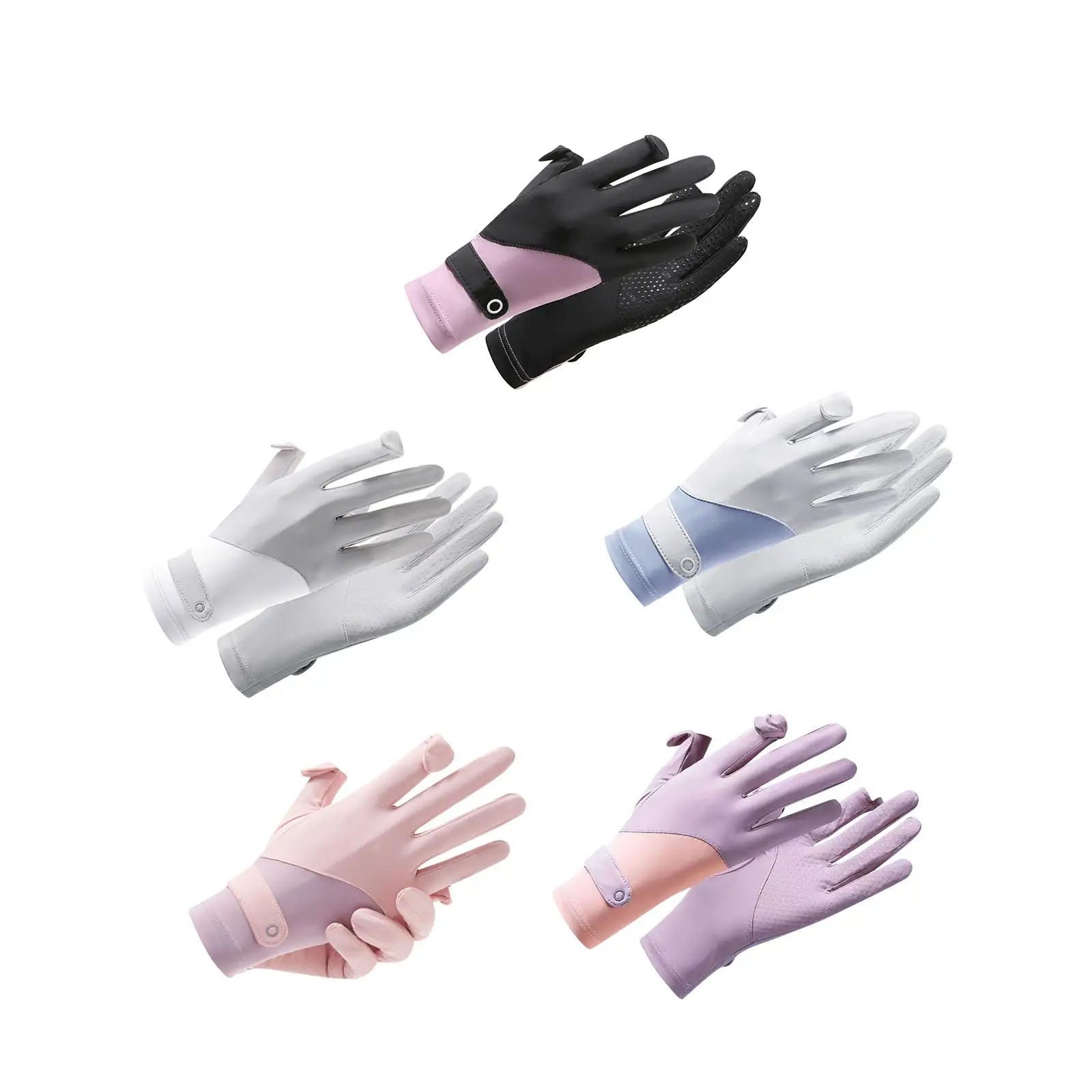 

Women Sun Protection Gloves Summer Sports Travel Cycling Gloves Full Finger