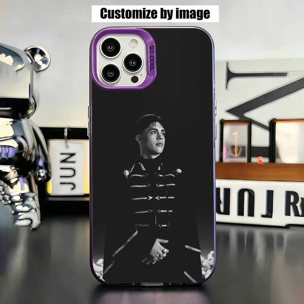 

Singer C-Cris MJ Gift Phone Case For iPhone 17,16,15,14,13,12,11 Plus,Pro Max,XS,Colored Silver Plated Inside Cover