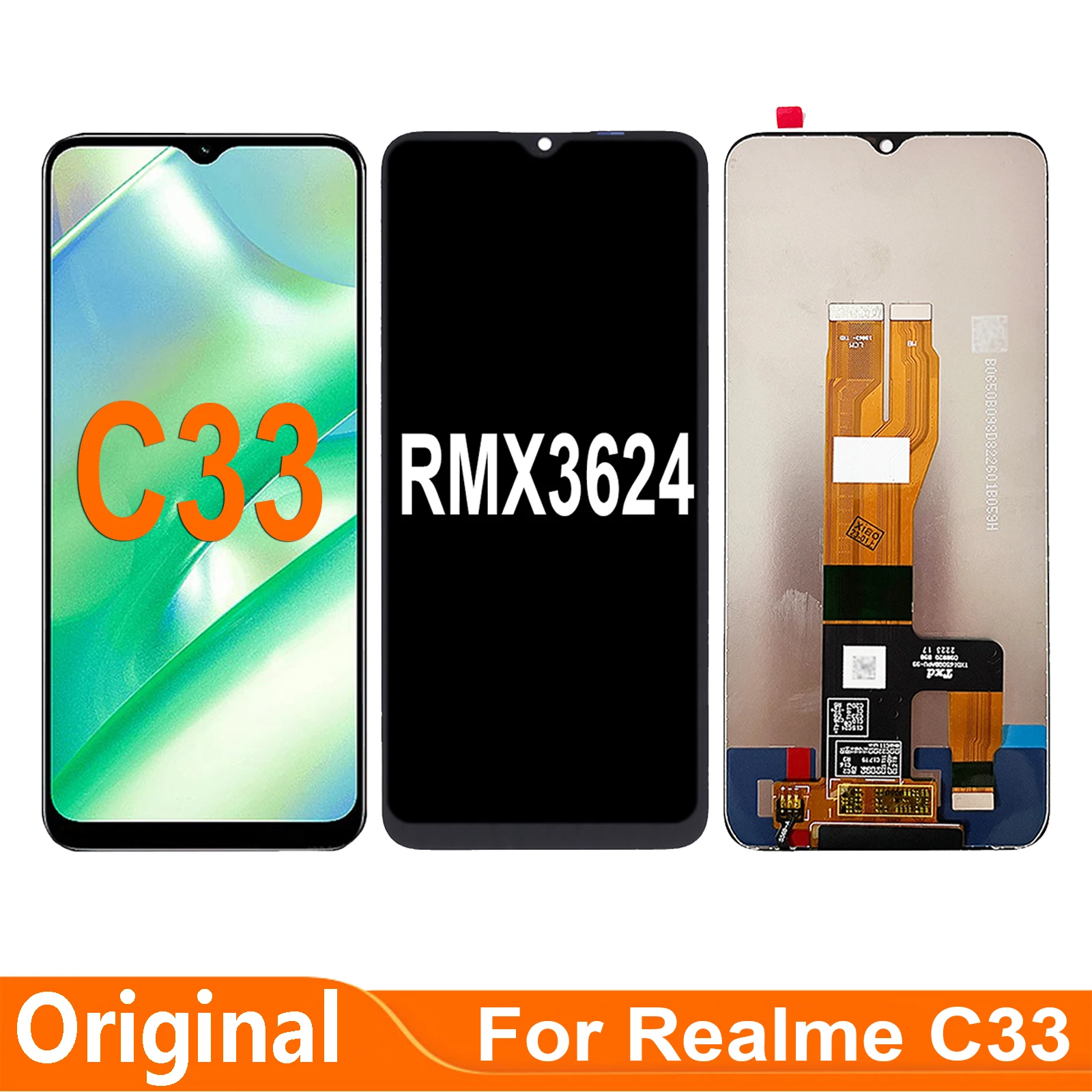 For OPPO Realme C33 RMX3624 LCD Display Touch Screen Digitizer Assembly Parts